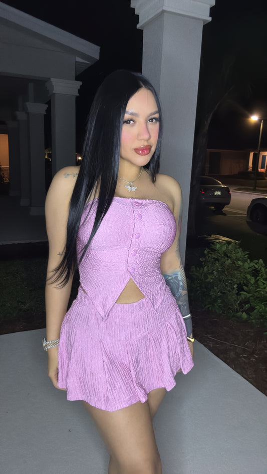 Light pink skirt set
