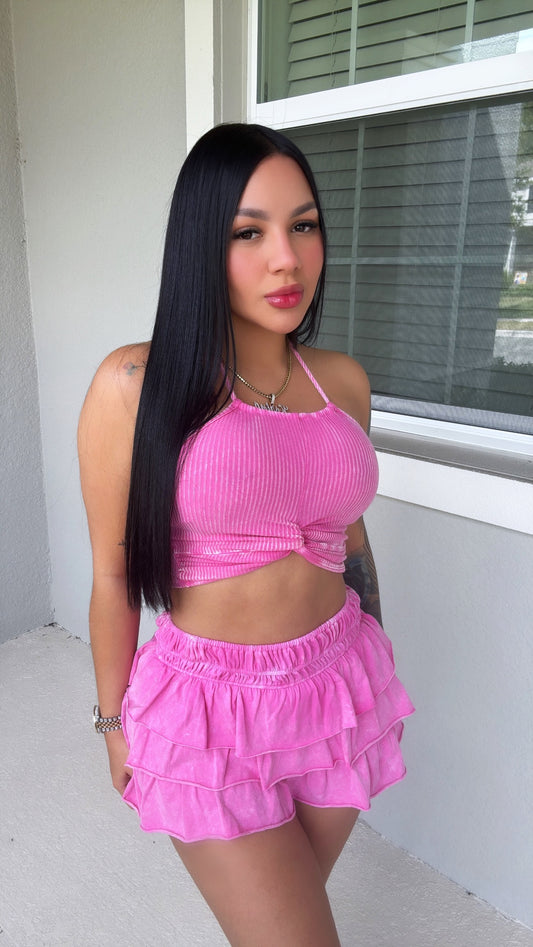 Mineral Pink skirt set